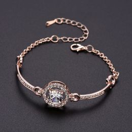 Women rhinestone Diamonds bracelet chains fashion Charm pendant Bracelets Jewellery Valentine 's Day gift for girlfriend