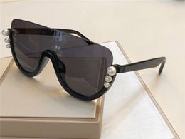 Luxury-New Designer Women Sunglasses Half-rimmed Pearl Sun Glasses Trend Avant-garde Design Style Top Quality Eyewear VU400 Protection