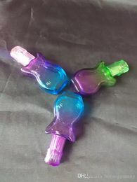 new Violin like alcohol lamp Wholesale Glass bongs Oil Burner Glass Water Pipes Oil Rigs Smoking Free