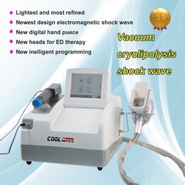 Hight quality cryolipolysis body sculpting shockwave therapy coolwave machine for cellulite