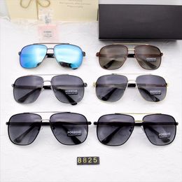 Luxury-Design sunglasses - polaroid hd lens vacuum color film model 8825 is the new polarized metal male sunglasses 2019