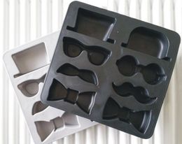 The Gentleman Ice Cube Tray Silicone Ice Moulds Drink Mould Hat Glasses Beard Bow Tie