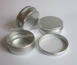 100 x Empty 60g Aluminium jar metal for cream powder gel use 2 oz cosmetic bottles, 60ml container