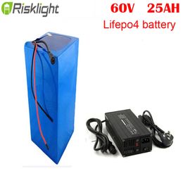 60v 25ah bateria li ion lifepo4 pack 60v 25ah lithium battery for electric scooter citycoco ebike with 5A charger