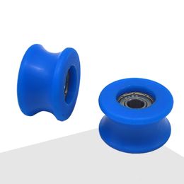 Blue Automatic Door Pulley Sensors Hanging Fitting Roller energy saving Muted Wheel Nylon Caster Hardware