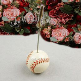 12PCS Sports Theme Baseball Place Card Holder Party Favors Birthday Party Table Setting Shower Anniversary Party Decors Name or Photo Clip