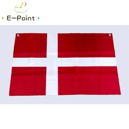 No.5 96cm*64cm size European Flag of Denmark Top Rings Polyester flag Banner decoration flying home & garden flag Festive gifts