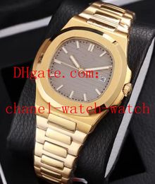 5 Colors Black Dial Nautilus 18k Yellow Gold 5711/1A 40mm Asia 2813 Movement Automatic Mens Watch Watches Transparent Back