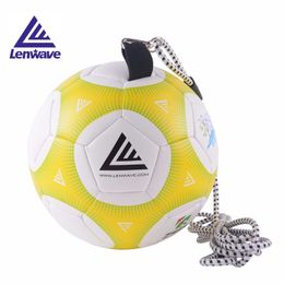2.5M Elastic Rope High Quality Official Size 4 Football Ball PU Professional Durable Soccer Balls For Training Playing + Net Bag