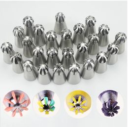 Baking & Pastry Tools Cake Icing Nozzles Russian Piping Tips Lace Mould Cakes Decorating Tool Stainless Steel Kitchen Bake