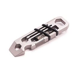6 in 1 Gadget Outdoor Equipment Camping Keychain Supplies Bottle Opener Multi-Function Tools Wrench