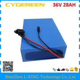 Free customs duty 1500W 36V 28AH battery pack 1500W 36 V lithium battery 28AH use 3500mah 35E cell 50A BMS with 5A Charger