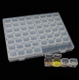 56 Slots Storage Box Case Adjustable Jewelry Clear Plastic Makeup Bead Organizer for Home Organization