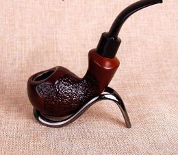 Resin pipe Removable washable wood Philtre acrylic curved handle pipe