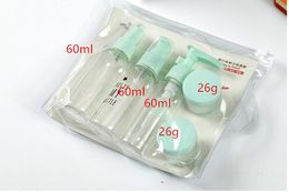 Travel 5 piece set bottling duck mouth spray bottle mini dispensing small box girl portable beauty tools