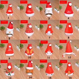 Santa Claus Hat Christmas Hat Adult Kids Red Santa Claus Hat Ultra Soft Plush Christmas Cosplay Hats