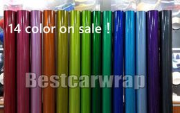 Various Gloss Candy Metallic Vinyl WRAP Whole Car Wrap Covering With Air bubble Low tack glue 3M quality 1 52x20m Roll 5x65f304C