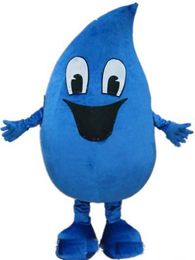 2019 Discount factory hot a blue adult water drop mascot costume for adult to wear for sale