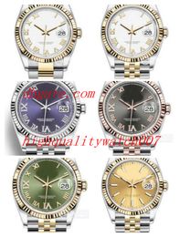 20 Colours Classic Series Ladies Watch m126233 126231 126234 Stainless 36mm Asia ETA 2813 Movement Automatic Sport Women's