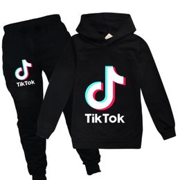 TikTok Kids Baby Boy Clothes Set Long Sleeved Hoodies + Pants Outfit Children Infant Clothing for Children Spring Girls Casual Tracksuit