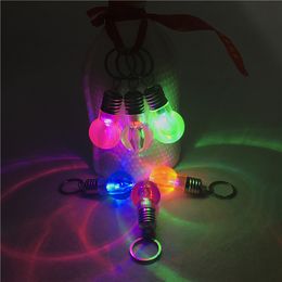 factory Creative LED Key Button Light Flashlight Mini Colourful bulb lamp can not break the light bulb