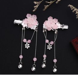Bell tassels small hair clips children's Hanfu daily performance headdress ancient style hair accessories