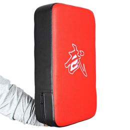 Wholesale-New Pu Leather Punching Boxing Pad Rectangle Focus Kicking Strike Power Punch Kung -Fu Martial Arts Training Equipment