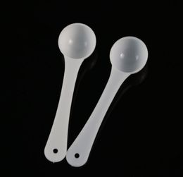 1G Professional Plastic 1 Gram Scoops Spoons For Food Milk Washing Powder Medcine White Measuring Spoons SN100