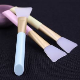 Facial Mask Brush Silicone Silica Gel Mud Mask DIY Stirring Applying Makeup 3 Colors Blending Brush Maquillaje Silicone Brush