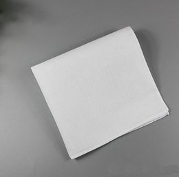 white satin pocket square Canada - 100% Cotton Male Table Satin Handkerchief Pure White Hankerchiefs Cotton Towel Mens Suit Pocket Square Handkerchief whitest