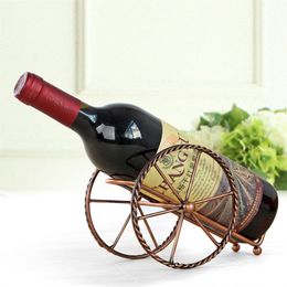 Handmade Plating Iron Wine Racks Home Kitchen Bar Accessories Practical Wine Holder Wine Bottles Decor Display Shelf And Racks Preferred