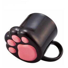 Cute Creative Cat Paws Mug Ceramic Personality Milk Mug Office 3D Coffee Mug Breakfast Mugs Cup Gift for Kids