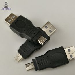 USB 2.0 Male to Mini usb 5pin male connector Adapter for MP3 Camera Car AUX Flash Disc Card Reader Keybaord Mouse