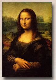 Famous Wall Art Prints Oil Reproduction Painting on Canvas Mona Lisa by Leonardo Da Vinci Painting for Office Study Room Hotel Room Decor