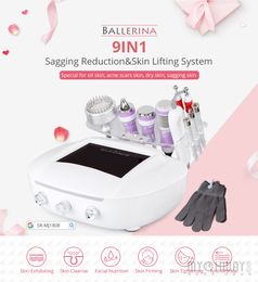 Best Facial Beauty Equipment Glavanic Lead in & Lead Out Ultrasonic Skin Scrubber Peeling Photon Microcurrent Wrinkles Removal Machine