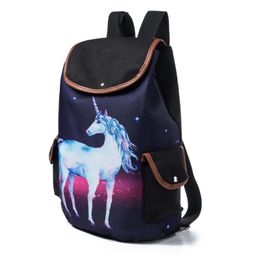 Designer-Backpacks Boys Girls Cool Animal Horse 3D Printing School Bag Kids Bookbag Travel Laptop Backbag Casual Daypacks Mochila Escolar