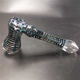 new design Colourful glass hammer hand pipe emboss effect glass bong quality tobacco pipe bong smoking pipe dank kush 420 dab rig