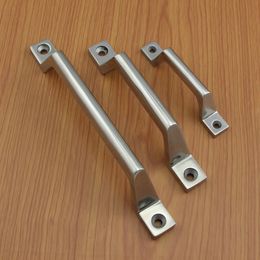 one pcs solid Stainless steel bow door handle industrial cabinet heavy equipment knob chassis toolbox pull hardware