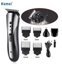 Kemei 3 in 1 Electric Shaver Hair Trimmer Rechargeable Electric Nose Hair Clipper Professional Beard Razor Machine KM-1407