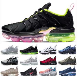 Regenbogen TN Plus Triple Schwarz Wolf Grau Herren Damen Laufschuhe Brand New Bumblebe Herren Designer Schuhe Shark Tooth Sport Sneakers Regenbogen TN Plus Triple Schwarz Wolf Grau Herren Damen Laufschuhe Brand New Bumblebe Herren Designer Schuhe Shark Tooth Sport Sneakers