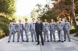 Custom Made (Jacket+Pants+Tie) Slim Fit Groom Tuxedos Best Man Tailcoat Wedding Groomsman Men Suits Pans Ties Bridegroom Suit