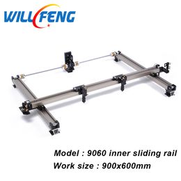 9060 Whole Set DIY Inner Slide Guide Rail For Assemble Co2 Laser Cutter Engraving Machine Including Belt Tube Support