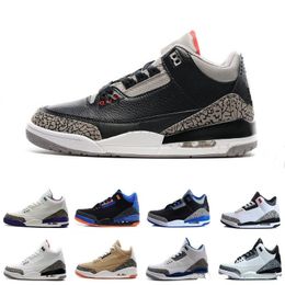 air jordan Retro Katrina 3s Quai 54 uomini Scarpe da basket 3 Tinker JTH Pure White Black Cemento Volo Internazionale Linea di tiro Sport Sneakers retro Retros