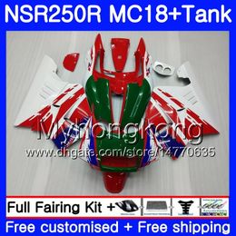 Body For HONDA NSR 250 R MC18 PGM2 NSR 250R NS250 NSR250R 88 89 262HM.13 MC16 green red stock NSR250 R RR NSR250RR 1988 1989 88 89 Fairing