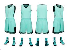 2019 New Blank Basketball jerseys printed logo Mens size S-XXL cheap price fast shipping good quality NEW TEAL NT001n