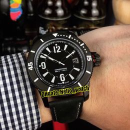 New Master Extreme Master Compressor Q2018470 2018470 Automatic Mens Watch Black Dial PVD Black Steel Case High Quality Leather Watches