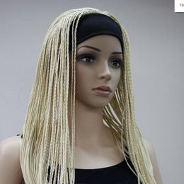 WIG Fashion Women wig Long Hair Man-made braids 3/4 Blonde Costume Wigs