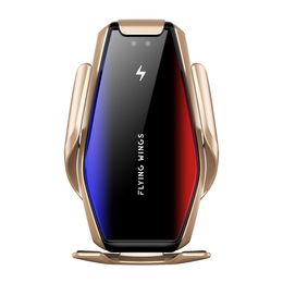 15W Car Wireless Charger Fast Phone Charge Charging Phone Holder Automatic Clamping Car Wireless Charger