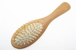 Cheap Price Natural Bamboo Brush Healthy Care Massage Hair Combs Antistatic Detangling Airbag Hairbrush Hair Styling Tool