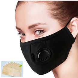 2020 PM2.5 Mask adult Activated Carbon Filter Face Mask Breathing Insert Protective Mouth Mask Activated Breathing Filter 1PCS